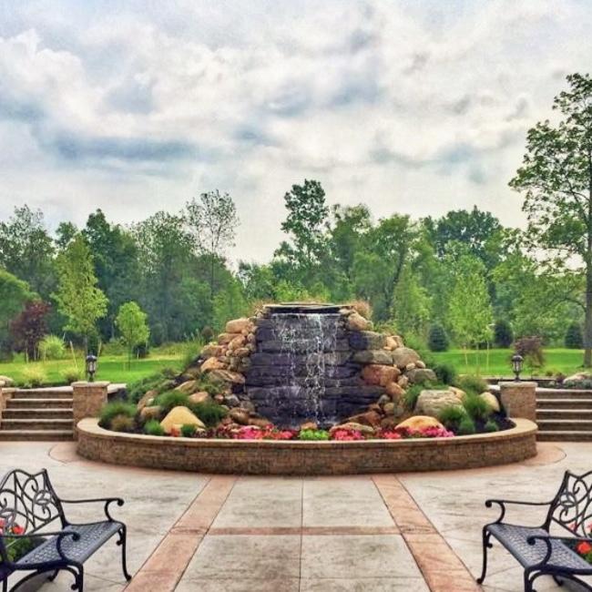 Cocktail hour patio space