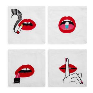 Lips Linen Napkin Set