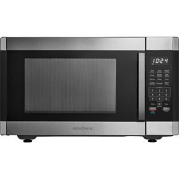 Insignia™ - 1.6 Cu. Ft. Countertop Microwave with Sensor Cooking and Inverter Technology - Stainless Steel