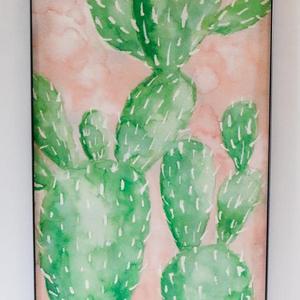 Original Cactus Watercolor Poster