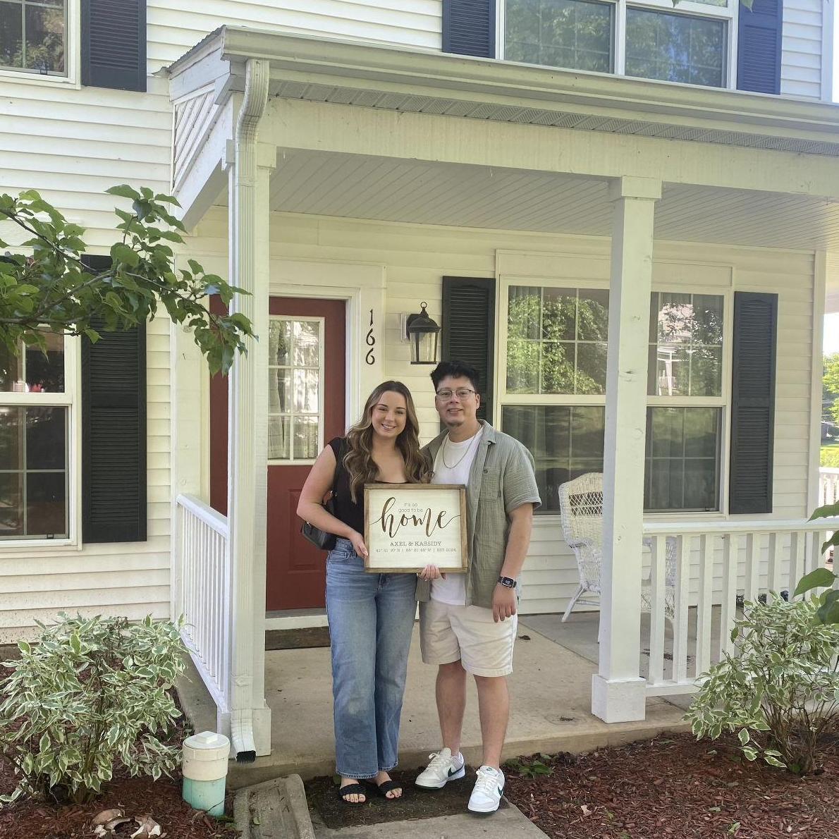 The day we closed on our first home!