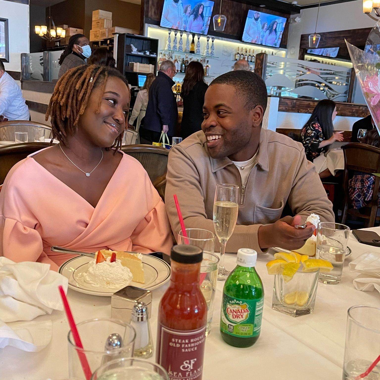 After he proposed! May 2022.