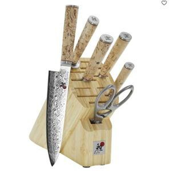 Miyabi - Birchwood Knives and Block (Set of 7 Cooking Knives)