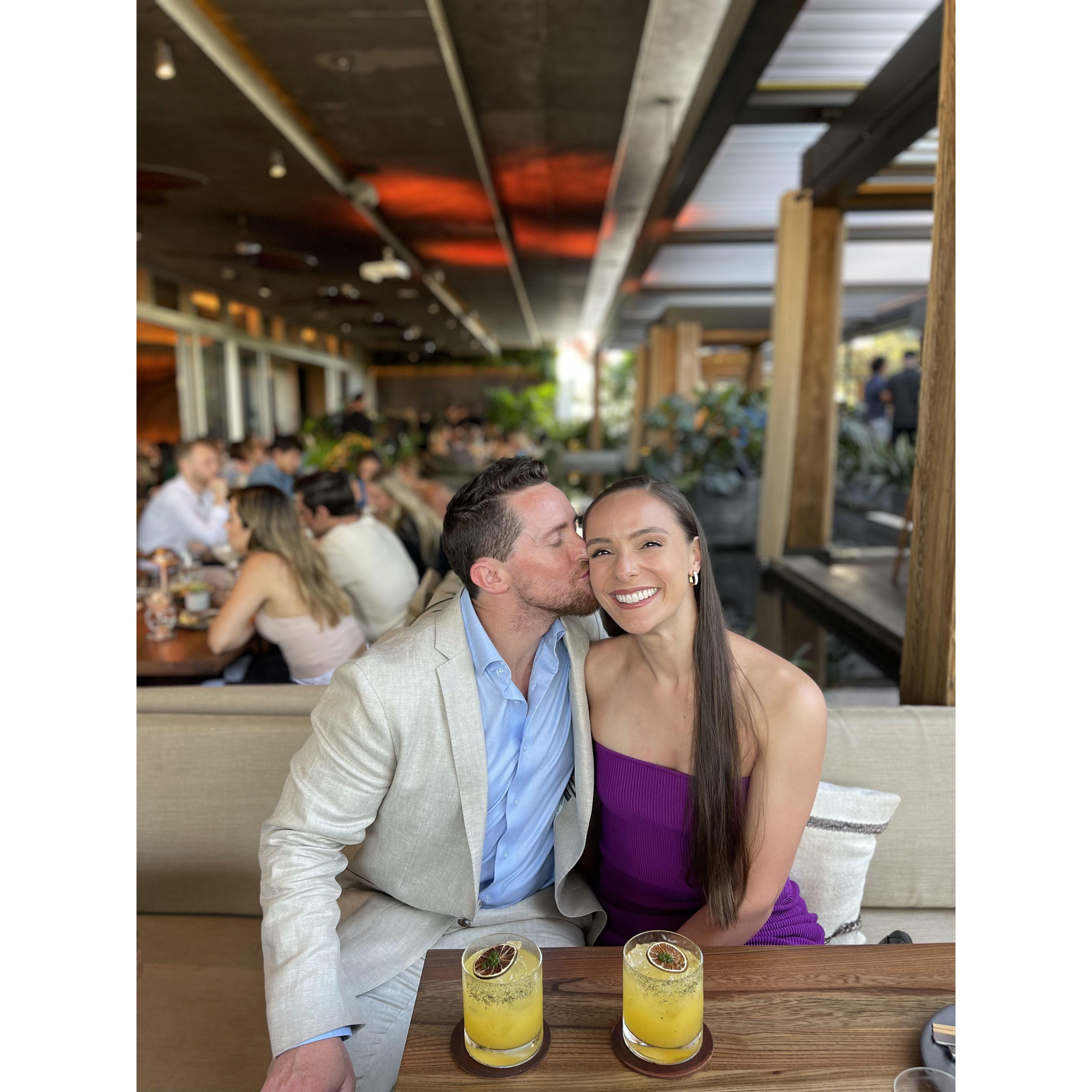 We love to get dressed up for a nice dinner & some beautiful cocktails