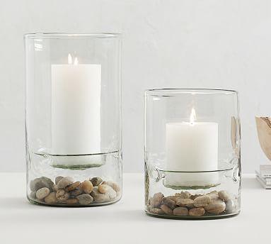 Recycled Glass Display Hurricane, Small 9.5"