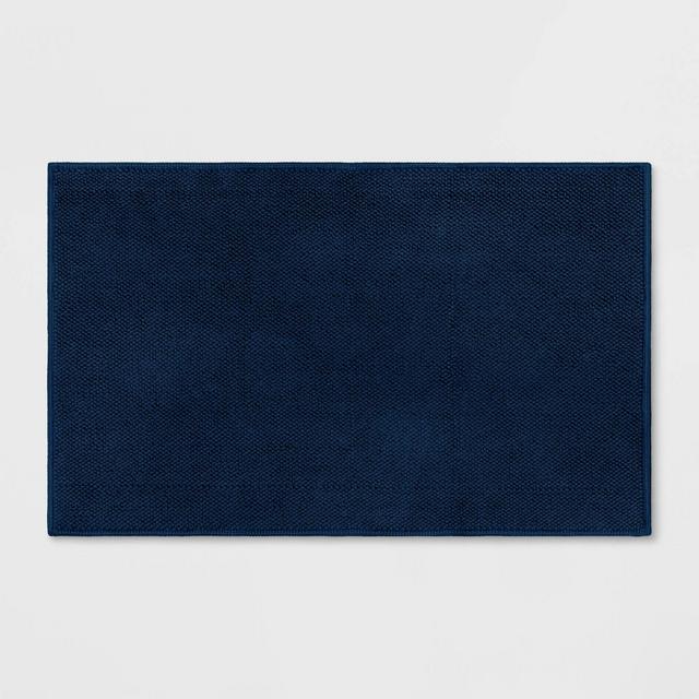 21"x34" Bath Mat Dark Blue - Threshold Signature™