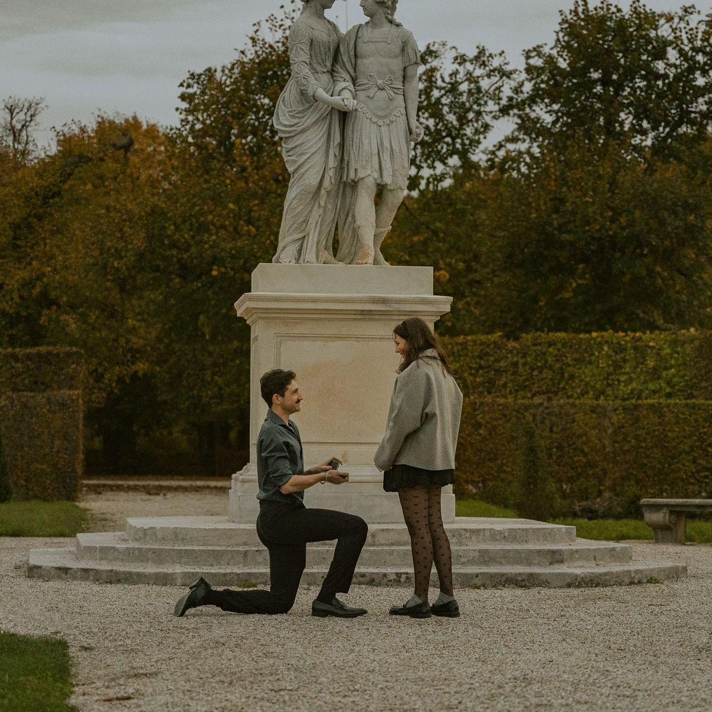 Miguel proposed at the Schonbrunn Palace in Vienna, Austria right before we attended a Mozart concert!