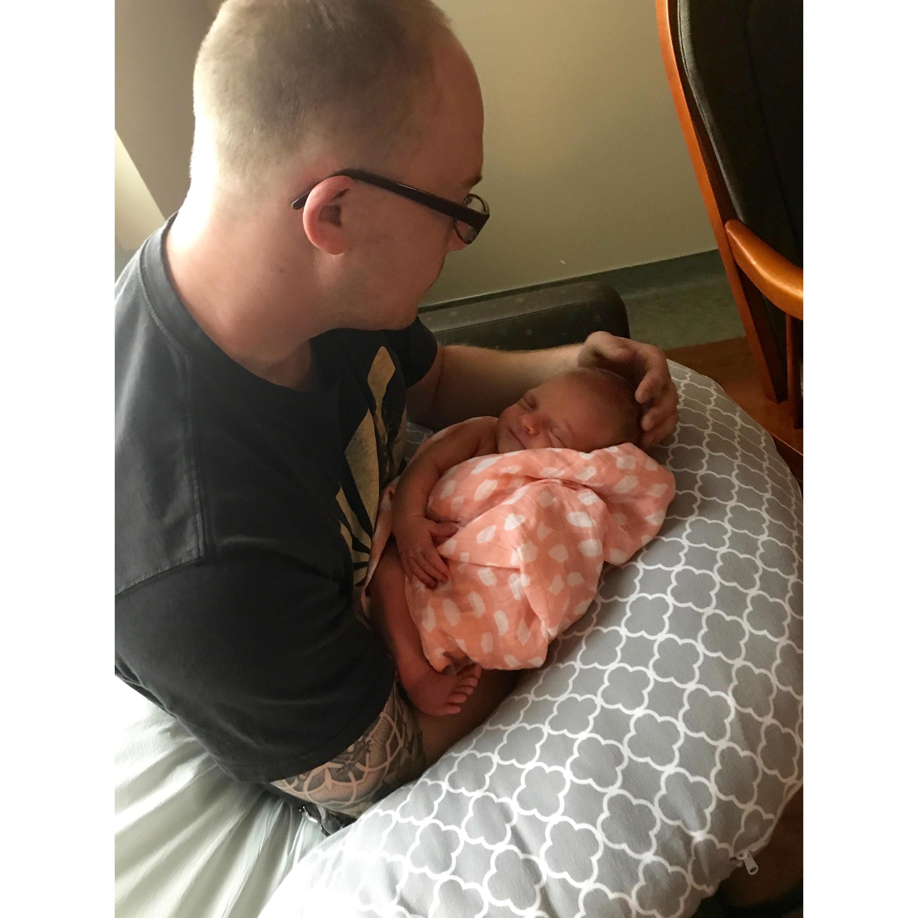 Isaac's niece Millie Jean was born August 30, 2017