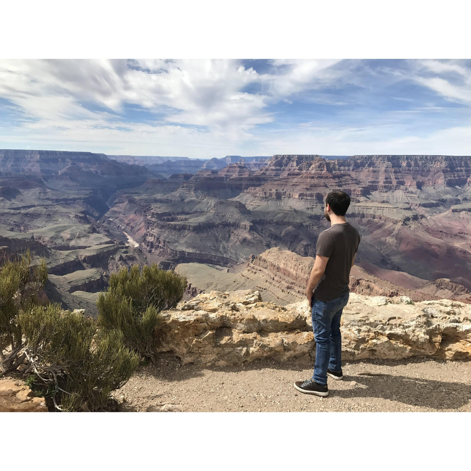 Keenon surveying the vastness of the Grand Canyon in a trip to the southwest in 2016