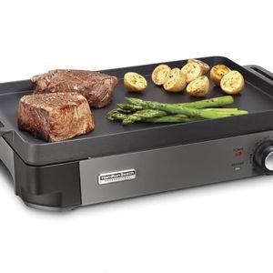Hamilton Beach Professional Cast Iron Indoor Electric Grill & Griddle