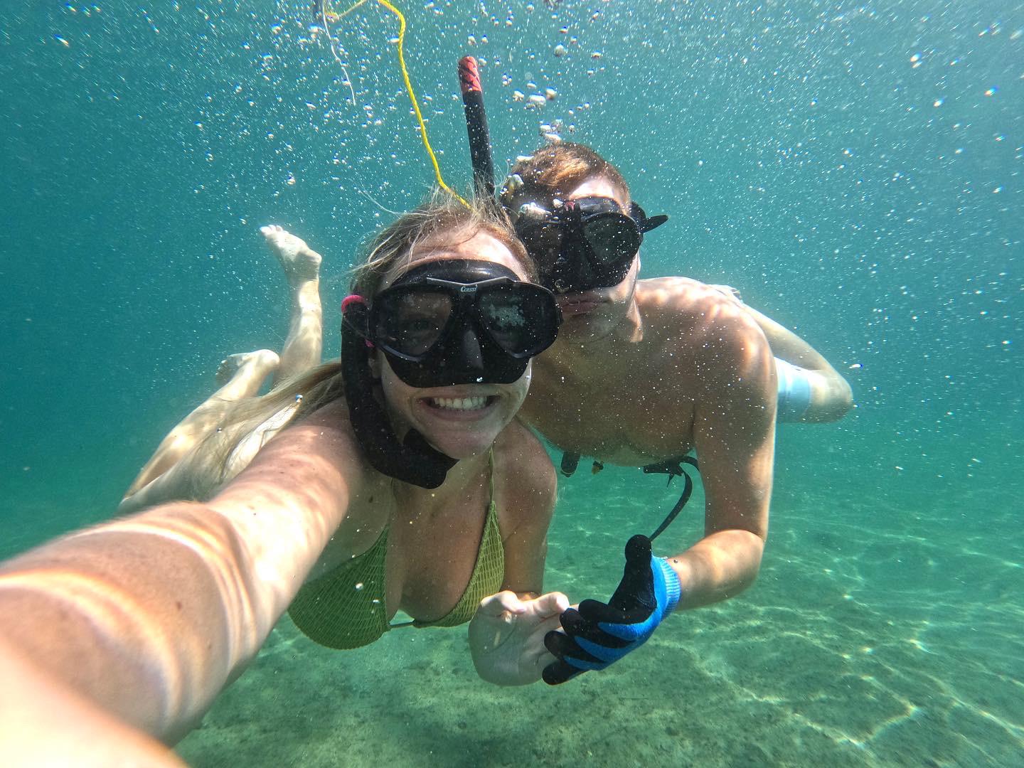 One of Carter and Emily’s favorite activities; snorkeling!