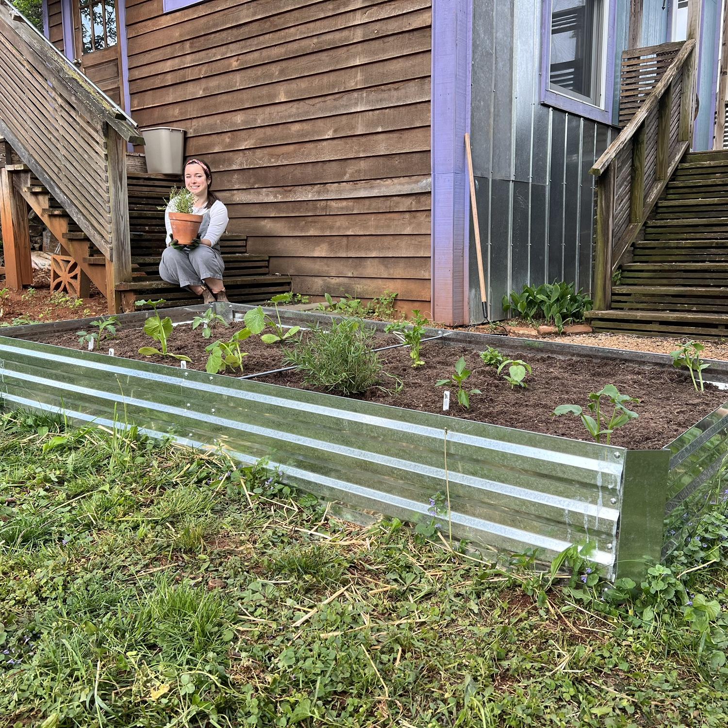 One of our favorite things to do together — garden!