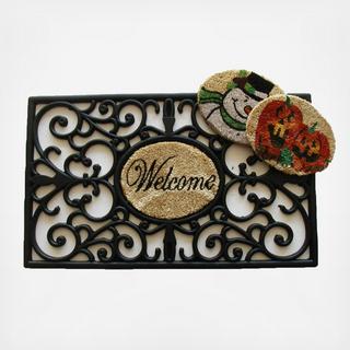 Rubber Scroll Interchangeable Doormat