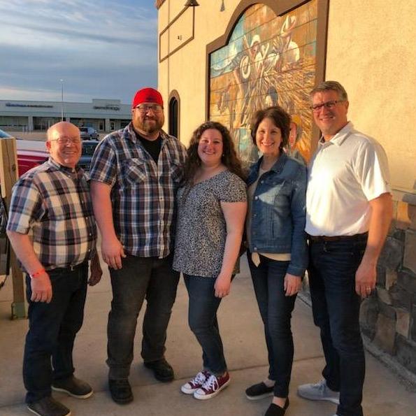 May 2019 - parents meeting each other for the first time! Julia's parents also met Rance's sister Justine and her kids that weekend.