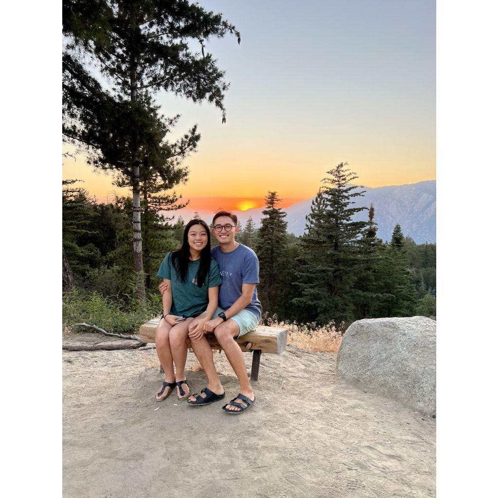 Sunset in the San Bernardino mountains