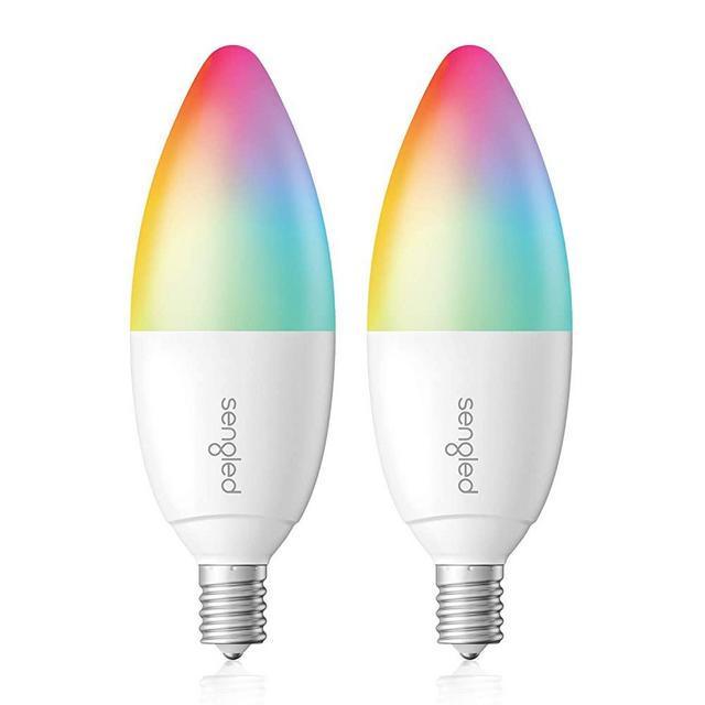 Sengled E12 LED Candelabra Bulbs, Color Changing RGB LED Light Bulb, Chandelier Light Bulbs, Works with Alexa, Google Home, IFTTT, Dimmable Candle Bulb, Hub Required, 5W(40W Equivalent) 450LM, 2Pack