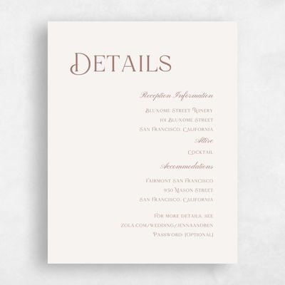Light Oatmeal, Beige Wedding Enclosure - Hartington
