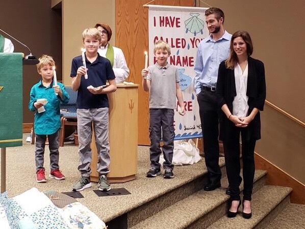 The Boys getting baptized October 2018