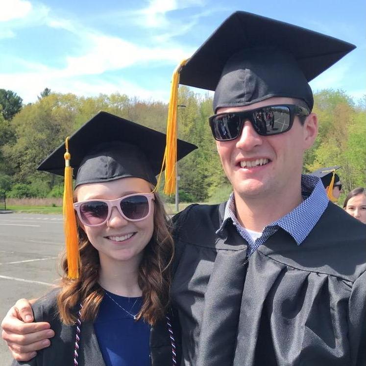 No ( at the time of posting) Spencer hasnt graduted college yet. He just stole this cap and gown to sneak into my graduation so he didn't have to sit alone. ROMANCE ISNT DEAD KIDS.
