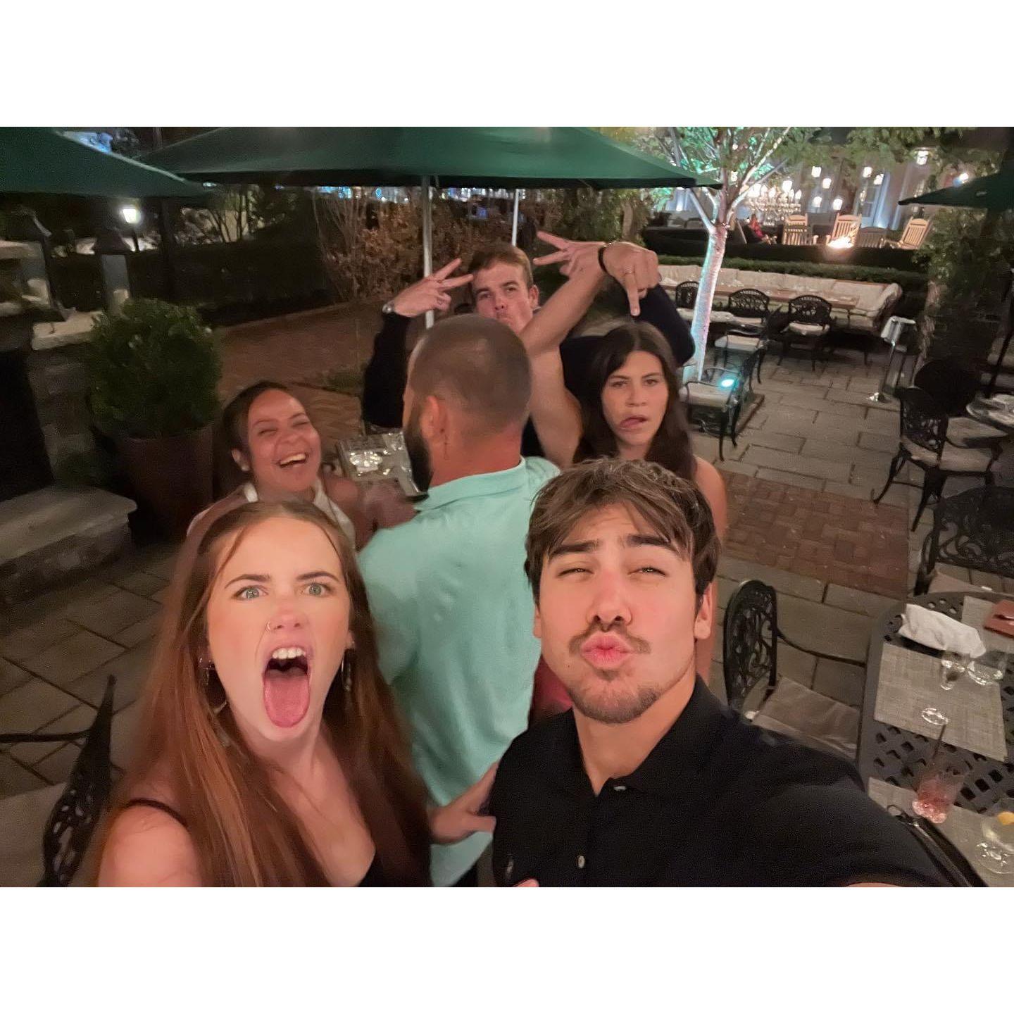Funny post engagement selfie!
