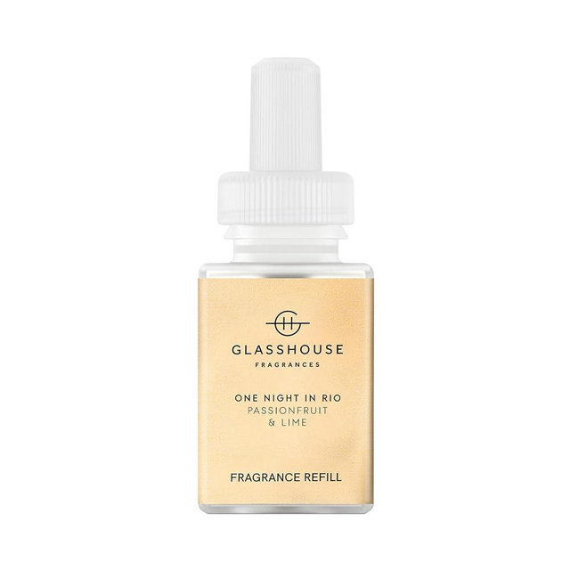 Pura x Glasshouse Home Scent Refill - Smart Air Diffuser - Hours of Luxury Fragrance per Refill - Home Essential - Clean & Safe Diffuser Fragrance - One Night in Rio