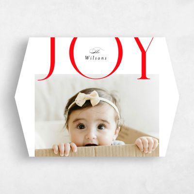 Red Diamond Holiday Card - Festive Landscape