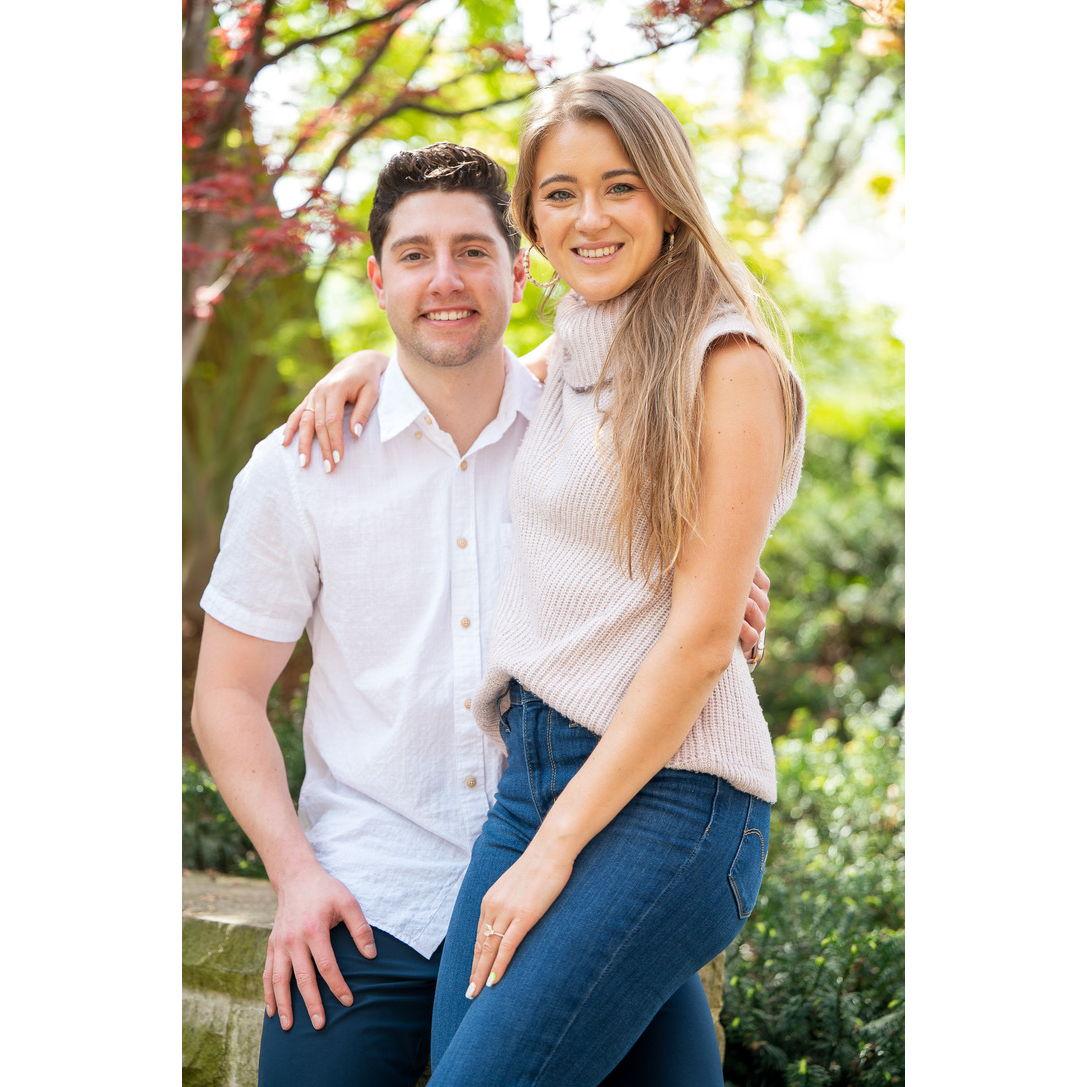 Moments after he proposed!