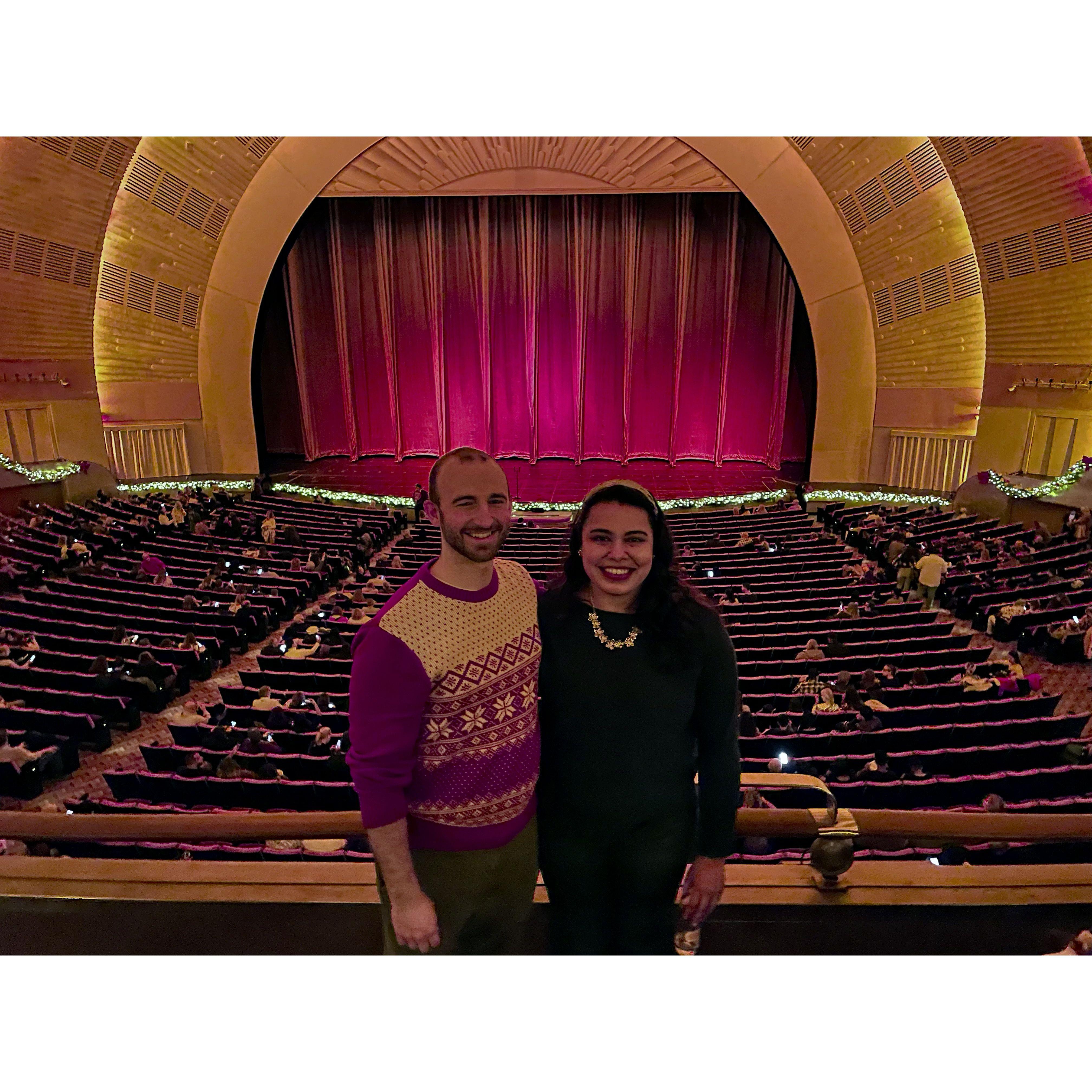 Watching the Rockettes!