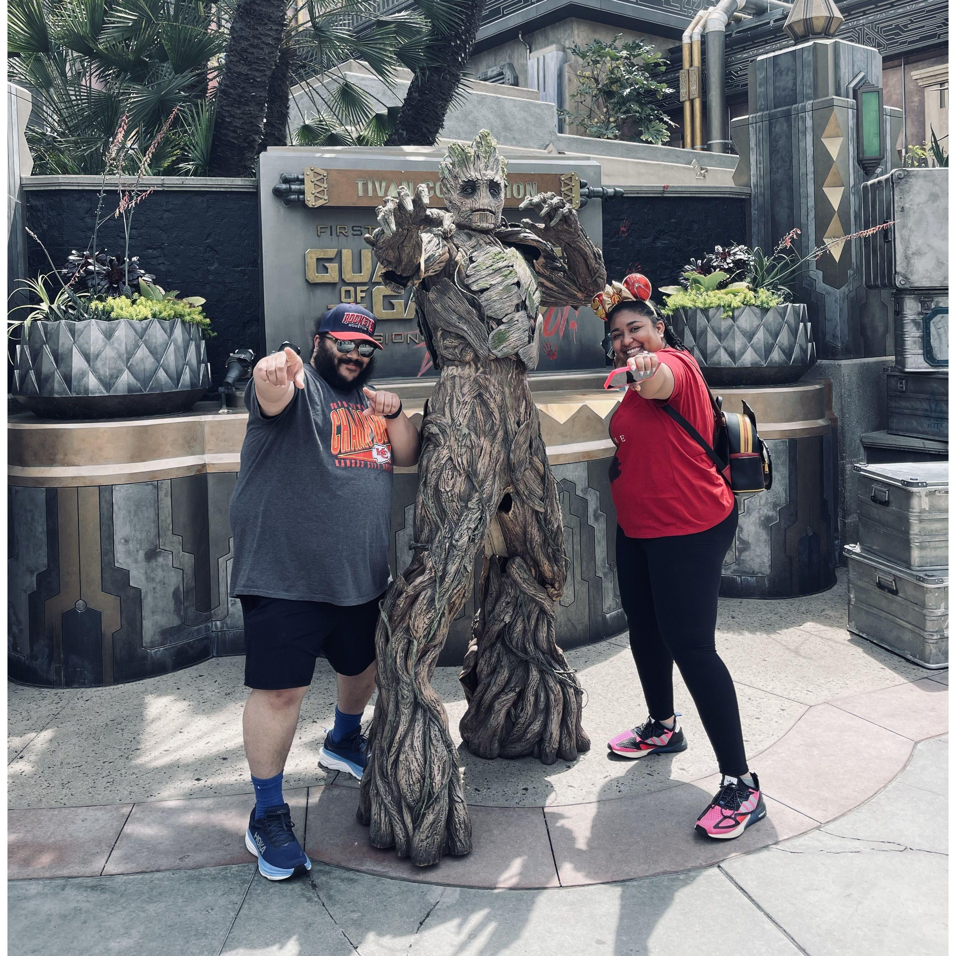 We met Groot in Avenger's Campus!