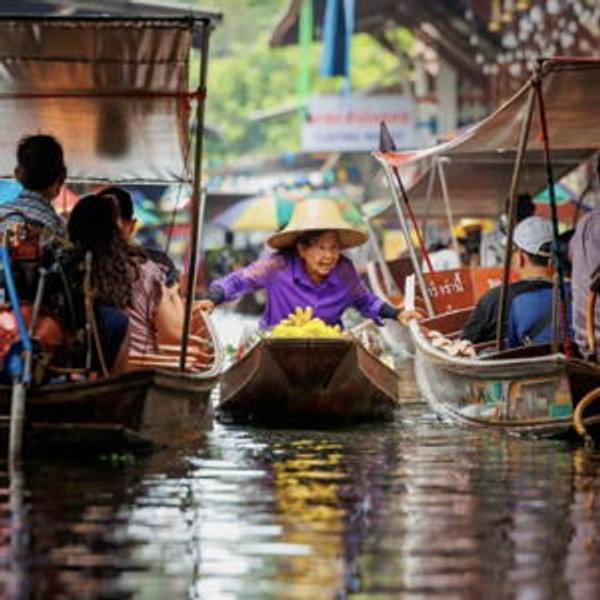 Aventura en el mercado flotante