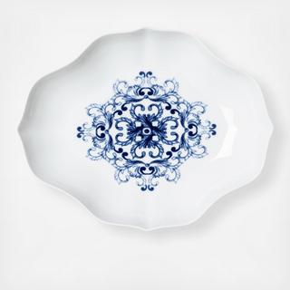 True Blue Shallow Serving Bowl