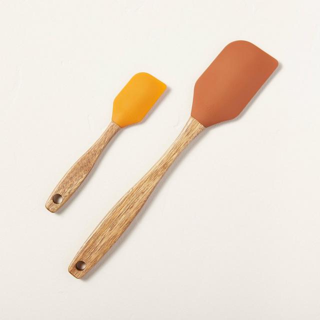 2pc Silicone Spatula Set Gold/Cinnamon - Hearth & Hand™ with Magnolia