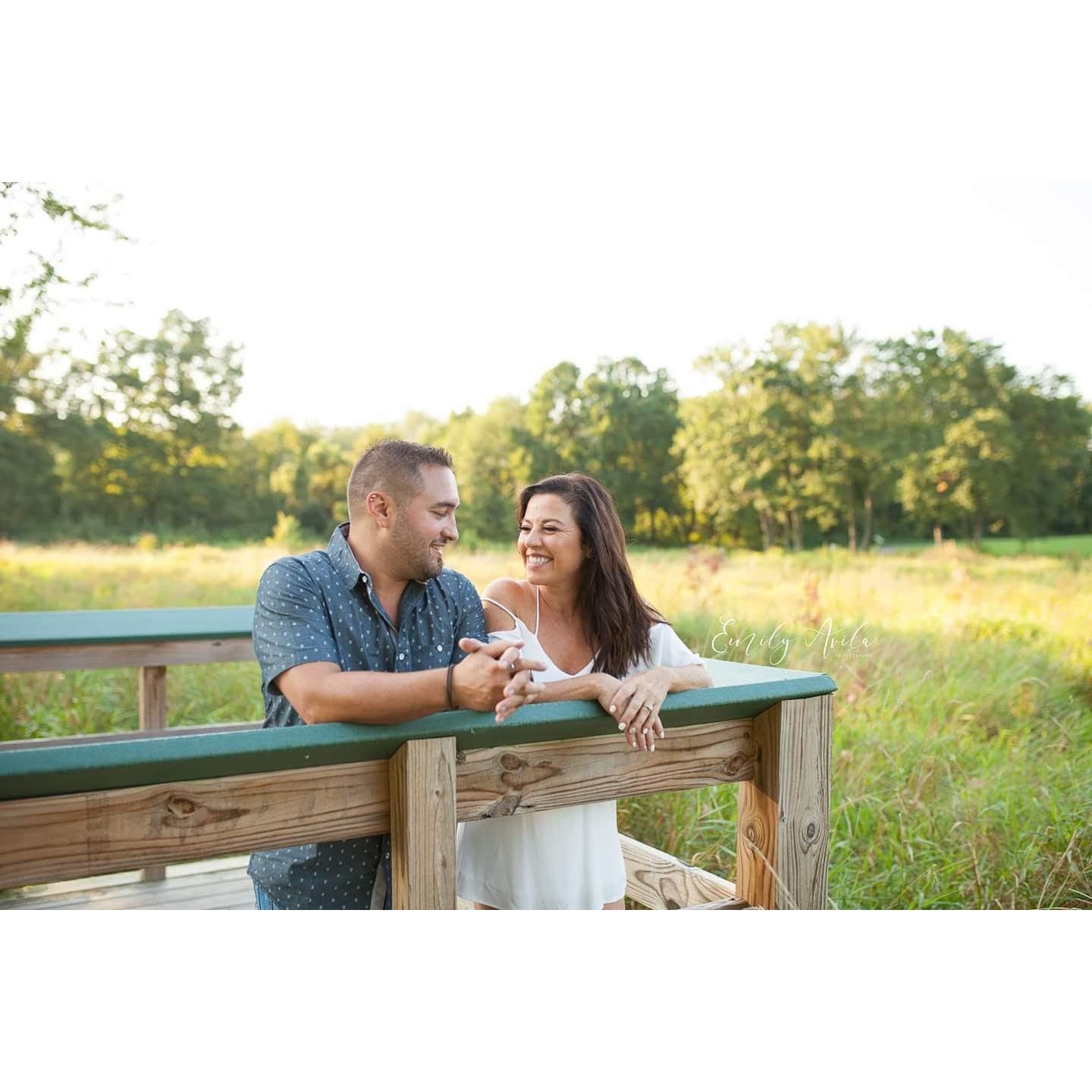 Our engagement  photo session..