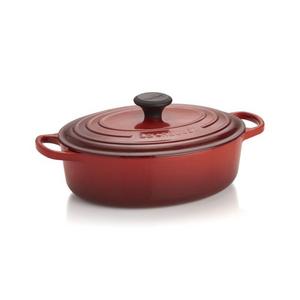 Le Creuset  - Le Creuset ® Signature 3.5-qt. Cherry Red Oval Wide Dutch Oven