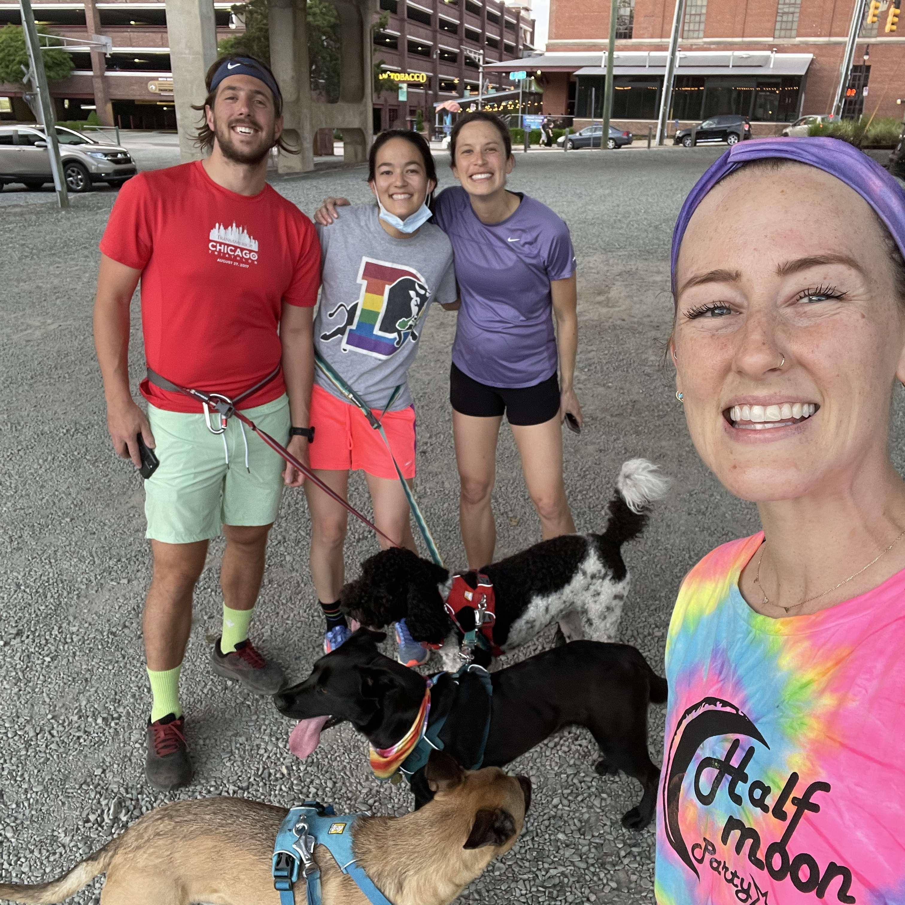 runs with friends