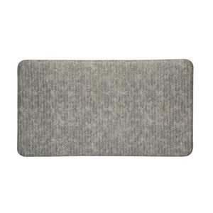 Imprint Cumulus9 Kitchen Mat Chevron Series 20 in. x 36 in. x 5/8 in. - Dove