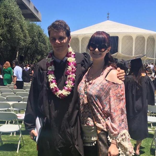 At Matthew's graduation from Caltech!