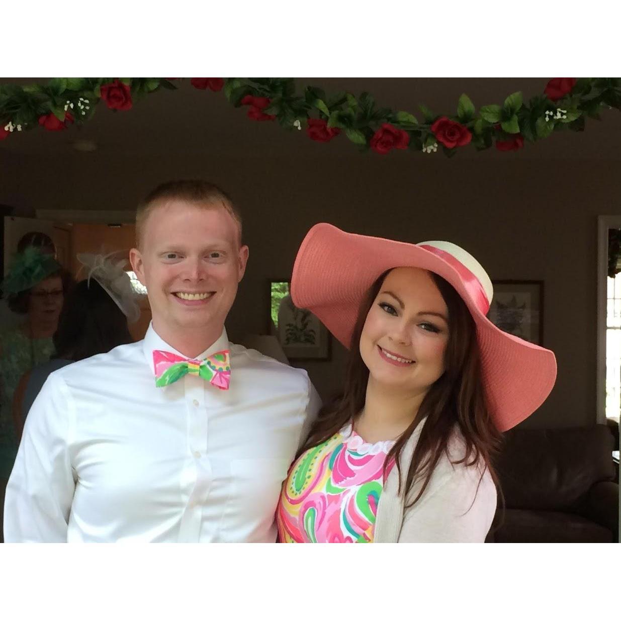 Everything's better with bow ties! Us at the Rowland Family Kentucky Derby Party.