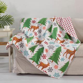 Tinsel Reversible Quilted Throw