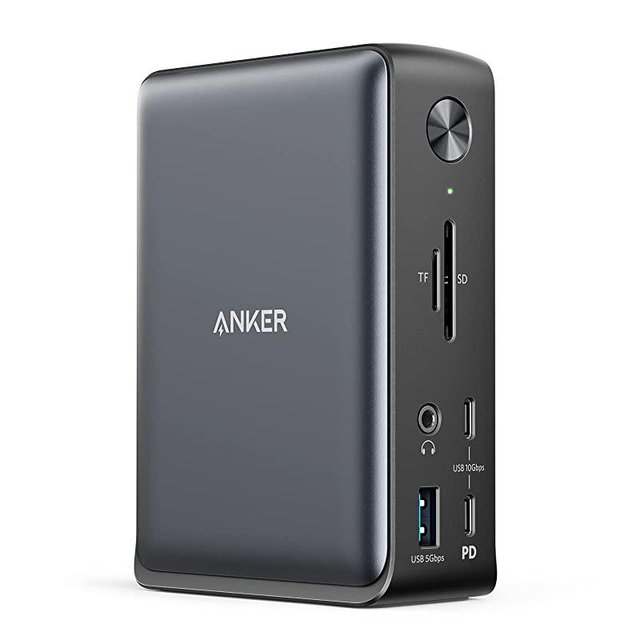 Anker Docking Station, Anker 575 USB-C Docking Station (13-in-1), 85W Charging for Laptop, 18W Charging for Phone, Triple Display, 4K HDMI, 10 Gbps USB-C and 5 Gbps USB-A Data, Ethernet, Audio, SD 3.0