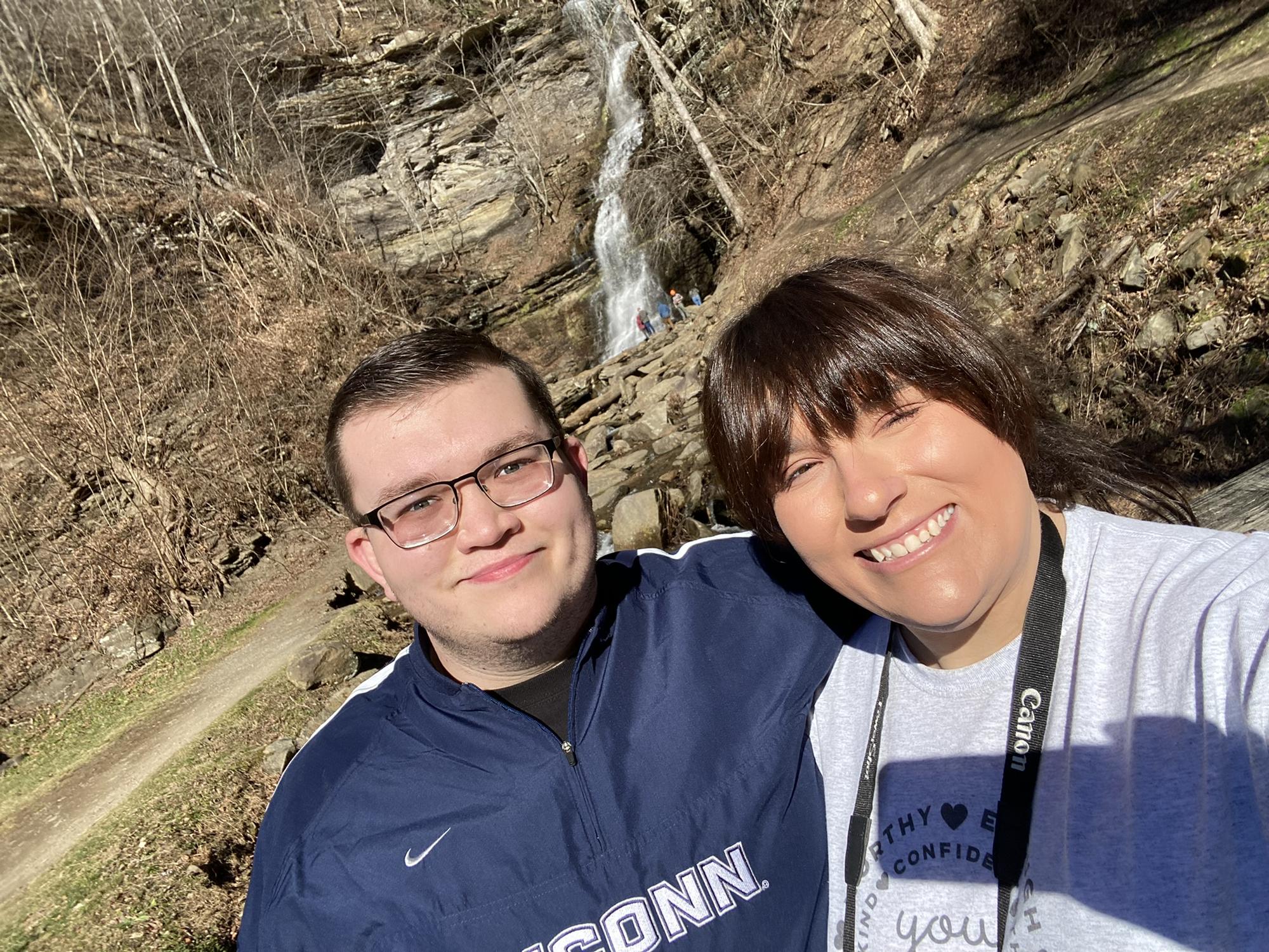 This is at Emma's favorite spot in WV, Cathedral Falls.