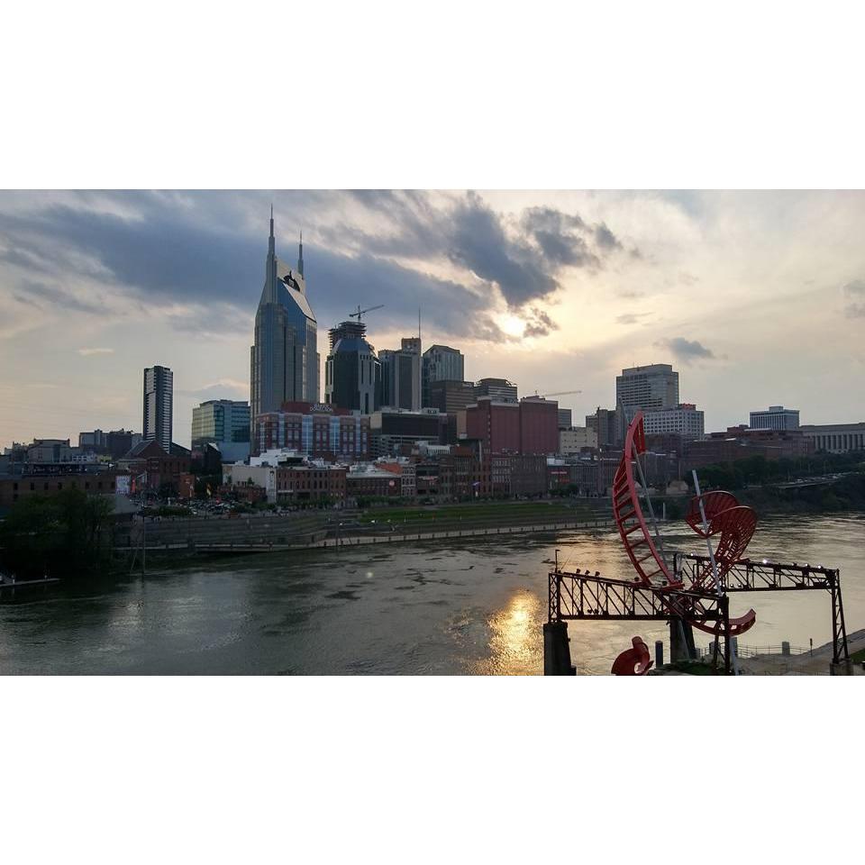 Beautiful city of Nashville where we met and fell in love