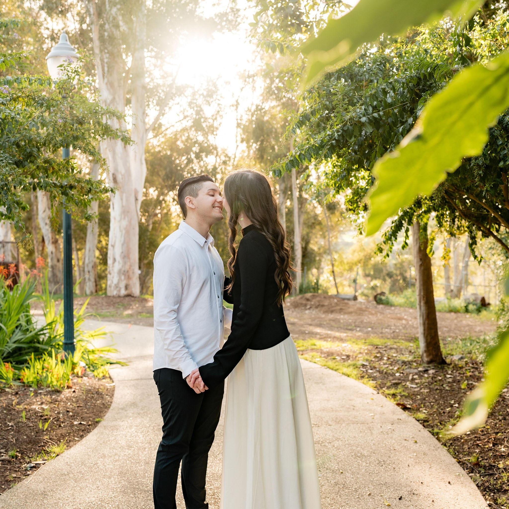 Our wonderful engagement photo session at Balboa Park, San Diego.