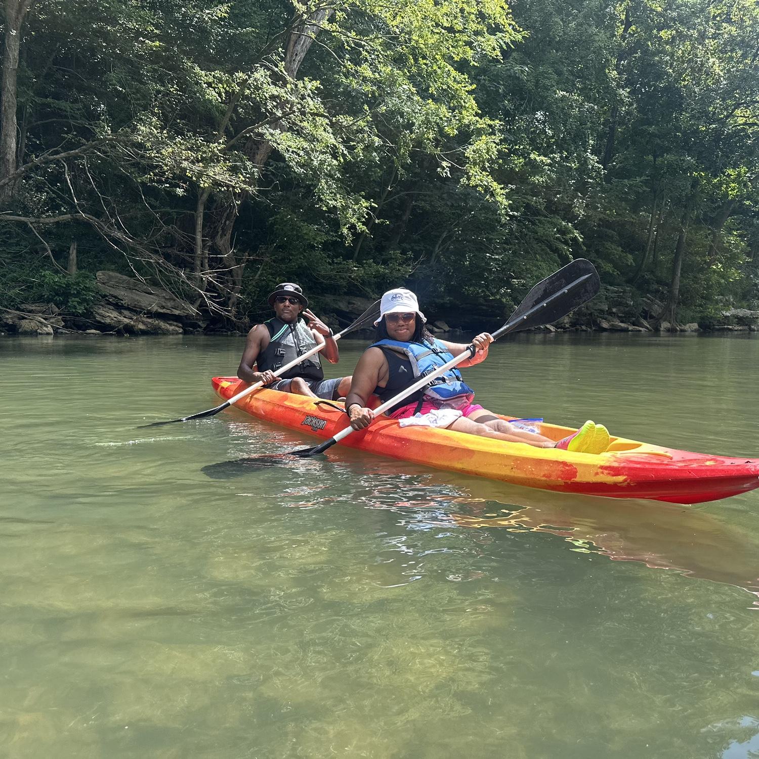 Our first time ever kayaking