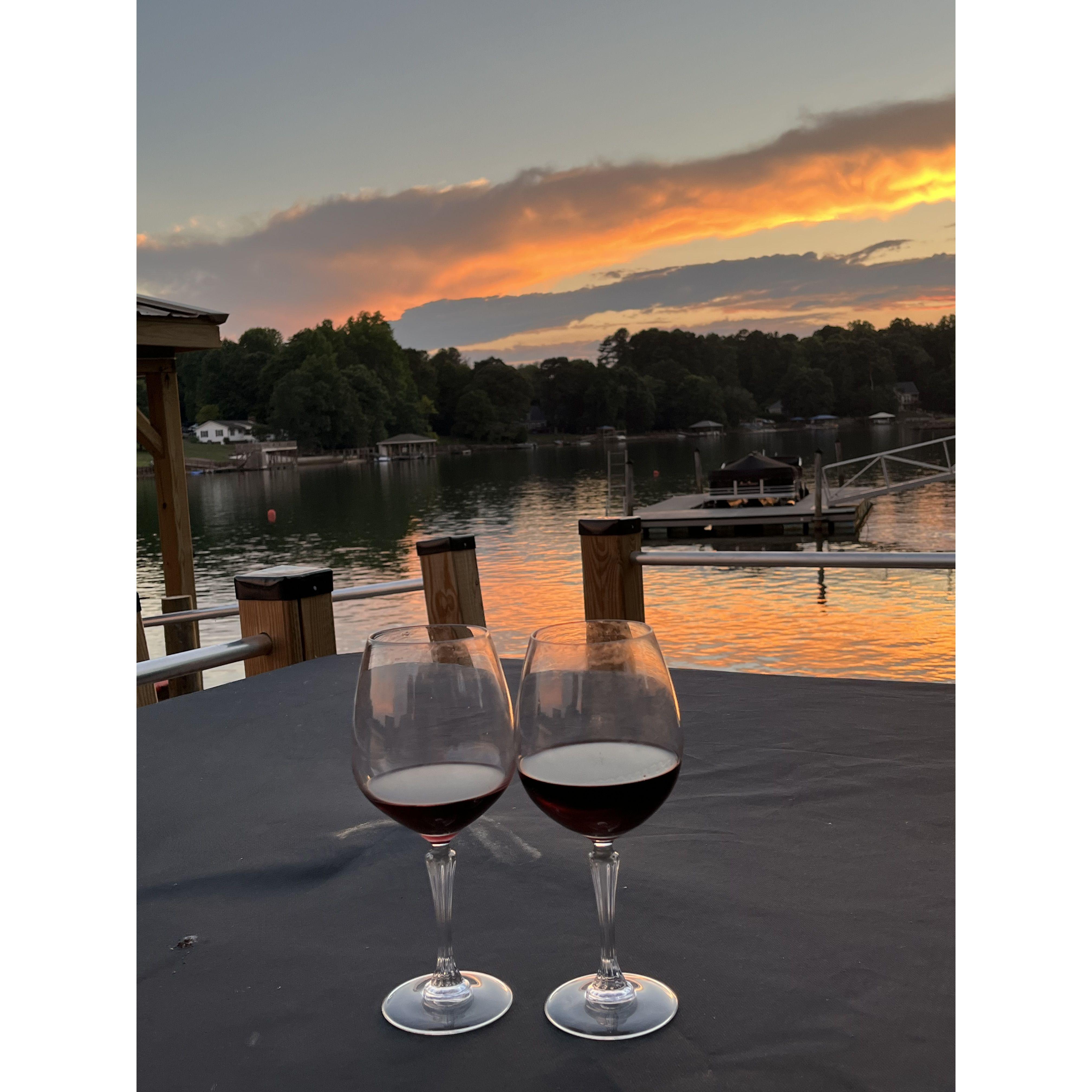 The most beautiful sunsets on the Lake!