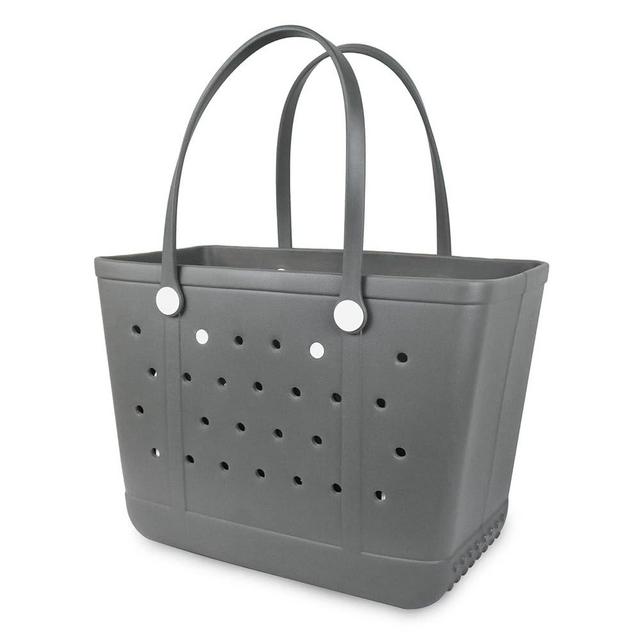 Urvczza Lightweight Rubber Beach Bag Large Waterproof Washable Tote Bag