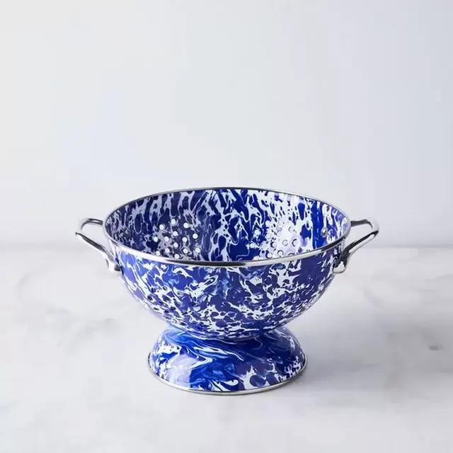 Enamel Colander - Set of Two - Colbart Swirl