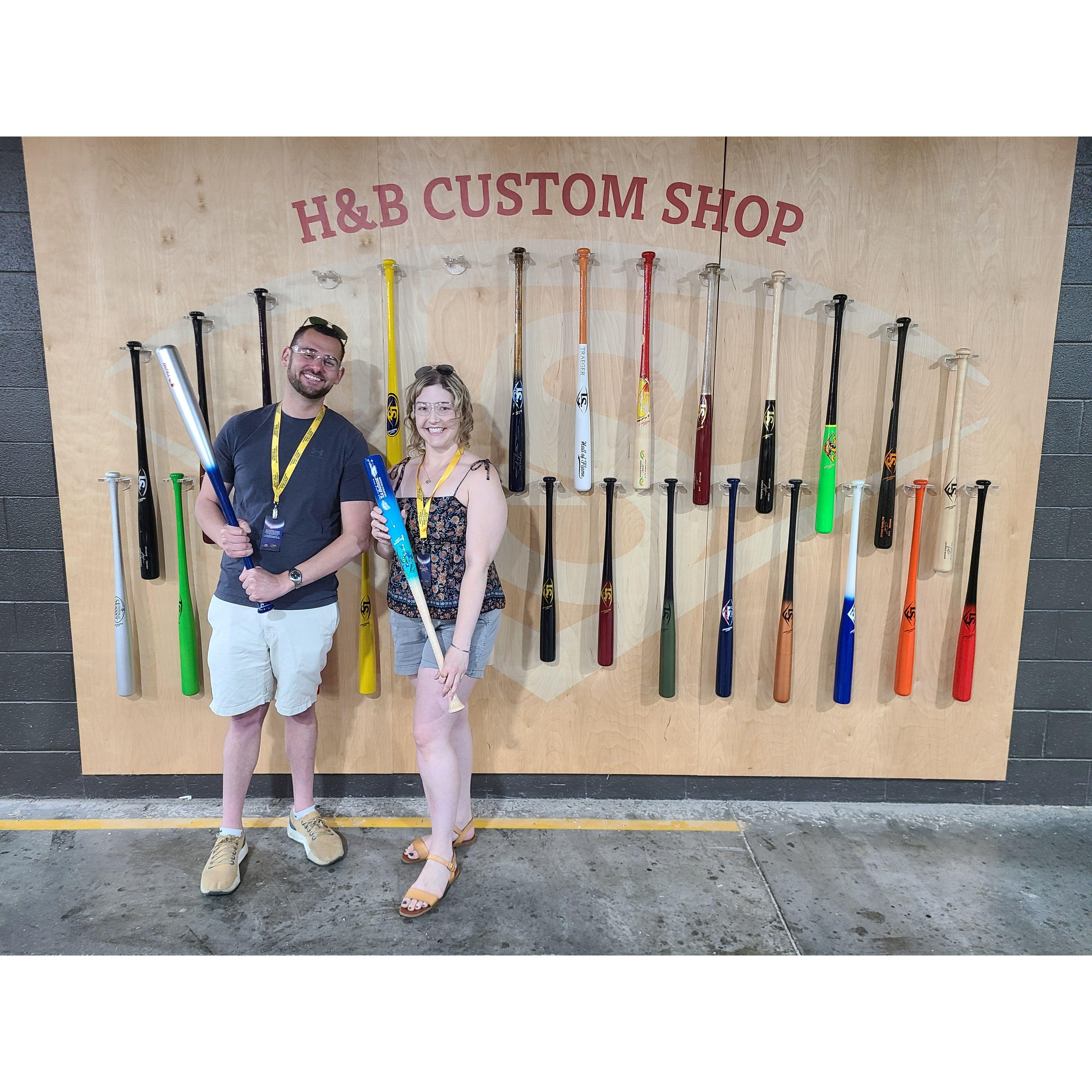 Behind the scenes tour at the Louisville Slugger Bat Factory and Museum