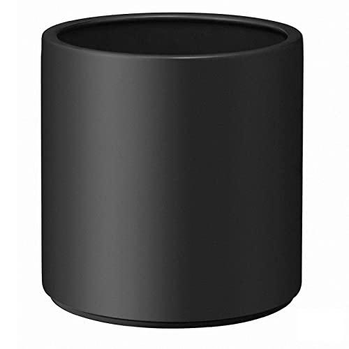 SONGMICS Ceramic Plant Pot Indoor, 10-Inch Large Planter for Plants, Flower Pot with Drainage Hole and Removable Plug, Black ULCF001B02