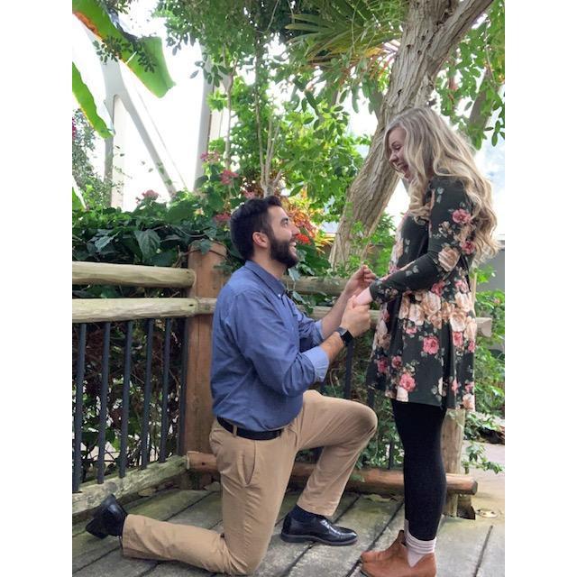 No time for a speech, I could only pop and drop! I told Katherine that we should take a selfie and I put a timer on my phone and when it reached 6 seconds I dropped and asked her if she would marry me